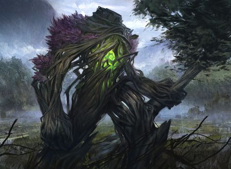 ArtStation - Golem of the Forests, Alisher Mirzoev Plant Creatures, Plant Monster, Fantasy Horror, Heroic Fantasy, Fantasy Beasts, 다크 판타지, Forest Creatures, Monster Concept Art, Fantasy Monster