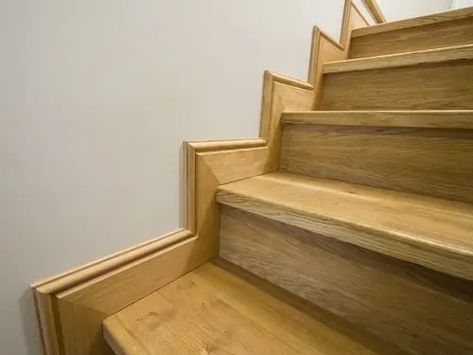 Types Of Skirting In Construction | What Is Skirting? Stair Skirting Ideas, Skirting Board Ideas, Stair Skirt Board, Metal Skirting, Stair Skirt, Wooden Skirting, Oak Skirting Boards, Stairs Skirting, Stairs Trim