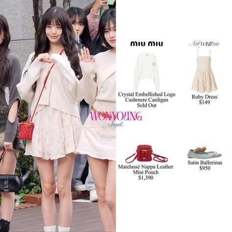 231013 @for_everyoung10 Arriving At Music Bank ————— She is wearing @miumiu @notyourrose_official ————— #WONYOUNG #WONYOUNGIZONE… | Instagram Wonyoung Outfit, Fashion Outfits Korean, Idol Outfit, Korean Fashion Kpop, Fashion Idol, Stylish Celebrities, Trendy Dress Outfits, Shein Outfits, Artist Outfit