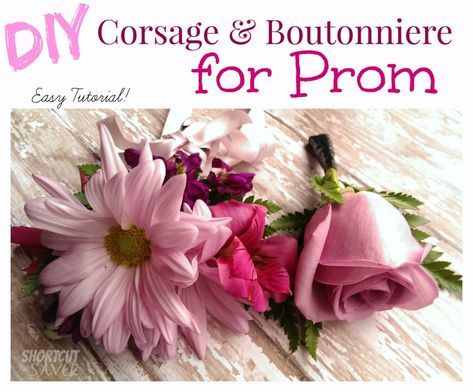 Diy Corsage And Boutonniere, Diy Corsage Wristlet, Prom Corsage Diy, White Castle Sliders, Diy Wrist Corsage, Prom Flowers Corsage, Diy Boutonniere, Prom Corsage And Boutonniere, Wrist Corsage Prom