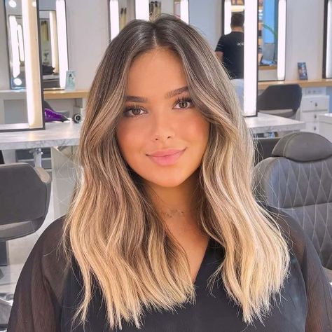 Mid Length Blonde Hair, Long Length Haircuts, Bday Hair, Long Length Hair, Hair 2022, Medium Length Hair With Layers, Ombre Blonde, Blonde Hair Inspiration, Haircuts For Medium Hair