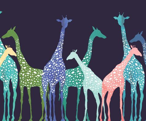 Giraffes ❤ Giraffe Pictures, Giraffe Painting, Giraffe Art, Wallpaper Tumblr, Cute Giraffe, Design Textile, Trendy Wallpaper, Baby Giraffe, Studio Design