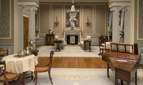 Bridgerton Set, Bridgerton House, Manor House Interior, Regency Interior, Interior Design Guide, Casa Vintage, English House, French Interior, Classical Architecture