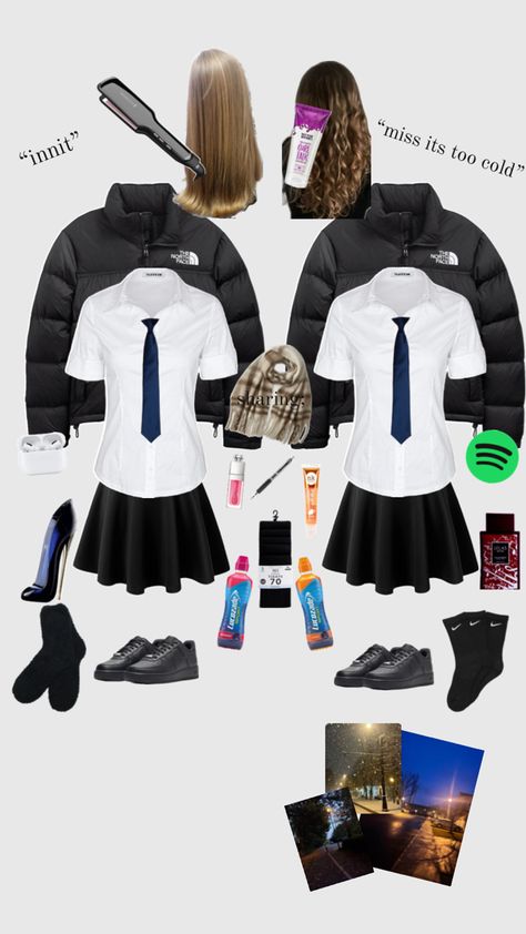 Uk Uniform Aesthetic, How To Style School Uniforms Uk, School Aesthetic Uk, British School Uniform Aesthetic, Uk School Aesthetic, Uk Core, Uk Uniform, School Uniform Uk, School Outfits Uniform