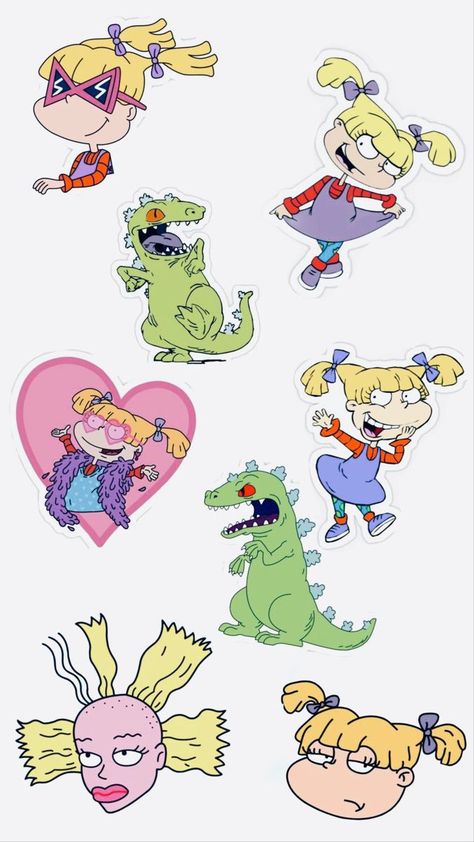 Angelica Tattoo Rugrats, Angelica Rugrats, Angelica Pickles, 90s Wallpaper, Wallpapers Cartoon, 90s Cartoons, 90s Cartoon, Pinturas Disney, 90s Kids