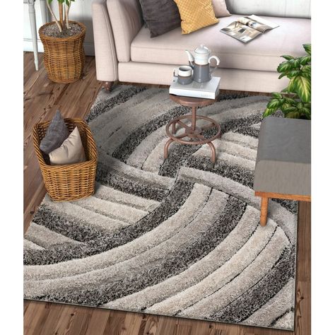 Well Woven San Francisco Geometric Shag Blue Area Rug & Reviews | Wayfair Dark Grey Couch Living Room, Dark Grey Couches, Buying Carpet, Blue Grey Rug, 4x6 Area Rugs, Well Woven, Light Grey Area Rug, Living Room Area Rugs, Shag Area Rug