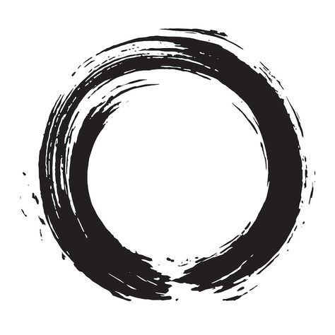 Zen Logo, Zen Tattoo, Zen Symbol, Zen Circle, Ink Logo, Brush Tattoo, Circle Tattoo, Circle Tattoos, Circle Symbol