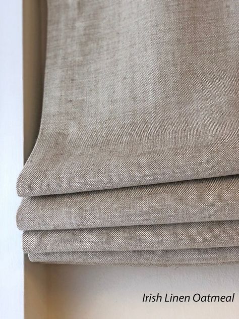 Custom Roman Shade irish Linen European Relaxed | Etsy Linen Roman Shades, Relaxed Roman Shade, Roman Curtains, Fabric Roman Shades, Flat Roman Shade, Custom Roman Shades, Roman Shade, Custom Window Treatments, غرفة ملابس