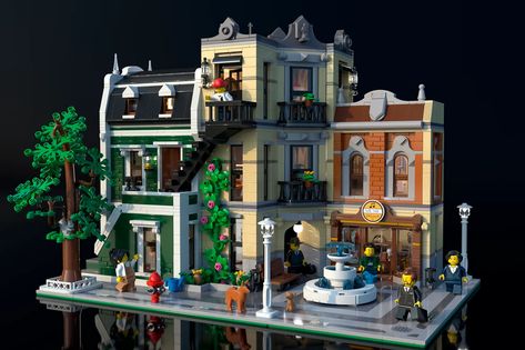 LEGO IDEAS - Music and Jewelry Lego City Display, Lego Christmas Village, Lego House Ideas, Big Lego, Diy Lego, Lego Buildings, Miami Hotels, Lego Modular, Amazing Lego Creations