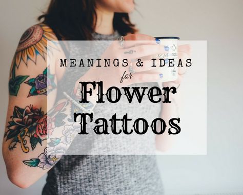 One of the most popular tattoo themes is the flower, and each one represents something different. Dahlia Tattoo, Rose Tattoo Meaning, Sunflower Tattoo Sleeve, Rose Flower Tattoos, Flower Tattoo Meanings, Tree Tattoos, Tattoo Themes, Beautiful Flower Tattoos, Flower Tattoo Shoulder