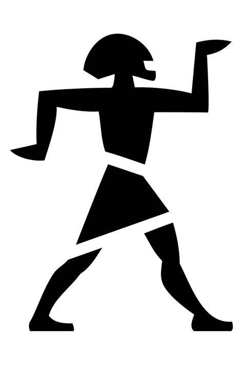 Egyptian man hieroglyph Egyptian Man, Walk Like An Egyptian, People Icon, Graphic Image, Egypt, Vinyl, Design