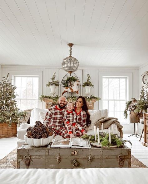 Liz Marie Christmas, Garage To Mudroom, Modern Farmhouse Entry, 4 Post Bed, Winter Decor After Christmas, Liz Marie Galvan, Liz White, The Found Cottage, Decor After Christmas