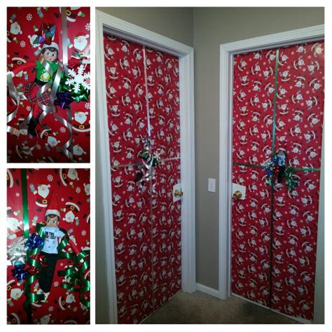 Elf On The Shelf Bedroom Ideas Kids, Elf On The Shelf Bedroom Ideas, Elf Bedroom, Elf Pranks, Elf 2024, Elf Stuff, Bedroom Door Decorations, Elf Idea, Elf Shenanigans