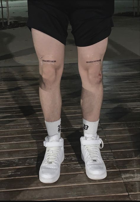 aesthetic edgy knee tattoo Aesthetic Edgy, Knee Tattoo, Pointe Ballet, Ballet Shoes, Dance Shoes, Sport Shoes, Ballet, Tattoos