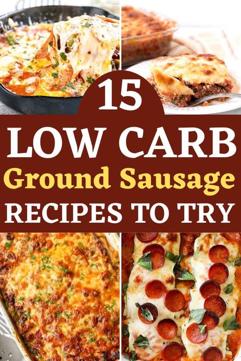 Best recipes using ground sausage. These keto meals with ground sausage are so easy to make. Tasty Keto italian sausage recipes and keto smoked sausage recipes to try. Keto Sausage Skillet, Keto Ground Sausage, Keto Ground Sausage Recipes, Ground Sausage Casserole, Ground Sausage Recipes For Dinner, Ground Italian Sausage Recipes, Keto Sausage Recipe, Ground Sausage Recipes, Sausage Skillet