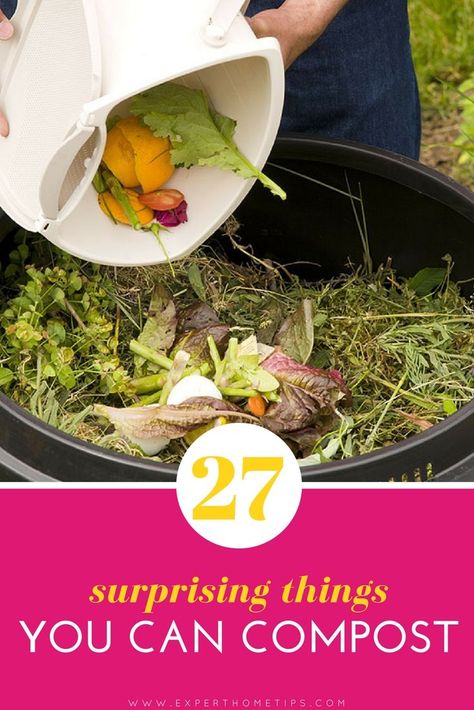 How To Make Compost: 27 Surprising Things You Can Add To The Heap - Expert Home Tips Weird Items, Make Compost, How To Make Compost, Frozen Coffee, Composting At Home, Fruit Peel, Coffee Grounds, Cotton Wool, Everyday Items