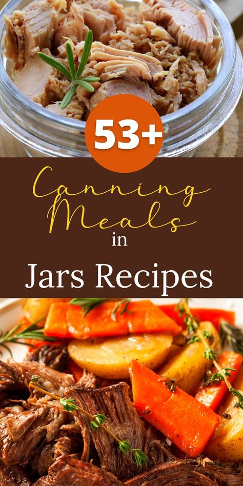 Meals In Jars, Canning Meals, Pressure Canning Meat, Canning Soup Recipes, Pressure Canning Recipes, Pot Pie Filling, Home Canning Recipes, Canning Vegetables, Canned Food Storage