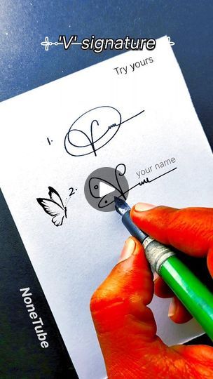 8.6M views · 250K reactions | Tag them😍 V letter #signature #calligraphy #signs | NoneTube | Flute Siva · Inkem Inkem (Flute) V Letter Signature, V Signature Ideas, Aesthetic Sketches, V Letter, Calligraphy Signs, Signature Ideas, Calligraphy Letters, Letter V, Letter Sign