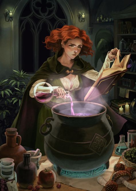 witch cook, Tau Hirosawa on ArtStation at https://www.artstation.com/artwork/L2kNz5 Cooking Kale, Cooking Illustration, Cooking Book, Different Races, Cooking Art, Spell Book, Freelance Illustrator, Food Illustrations, Art Music