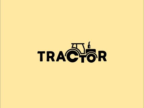 Tractor Logo ! by Mizan on Dribbble Tractor Logo Design Ideas, Tractor Logo Design, Stage Logo, Tk Logo, Farming Logo, Farm Logos, Trust Logo, Tractor Logo, Funny Mouth