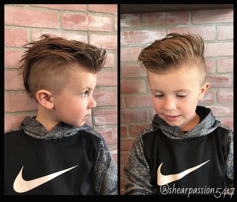 Mohawk Toddler Boy, Toddler Mohawk Haircut, Kids Mowhawk Hairstyles, Boys Modern Mohawk, Long Mohawk Boys, Kids Mow Hawks, Edgy Boy Haircuts, Toddler Boy Mohawk Haircut, Boys Mowhak Hairstyle