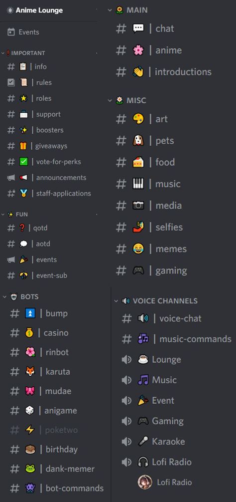 Welcome to Anime Lounge! We are a friendly community where you can come hang out and chat with each other. Here you can make new friends, play around with bots, listen to music, and more Server Name Ideas Discord, Discord Server Role Ideas, Discord Server Roles Ideas, Discord Chat, Game Streaming, Aesthetic Fonts, Listen To Music, Discord Server, Make New Friends