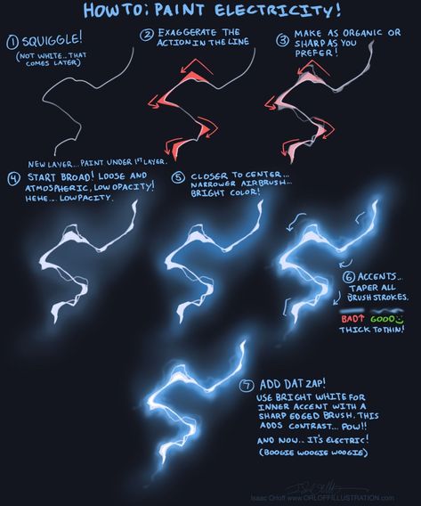 Drawing Lightning, Lightning Drawing, الفن الرقمي, Výtvarné Reference, Digital Art Beginner, Animal Illustrations, Digital Paintings, Tampa Bay Lightning, 3d Artwork