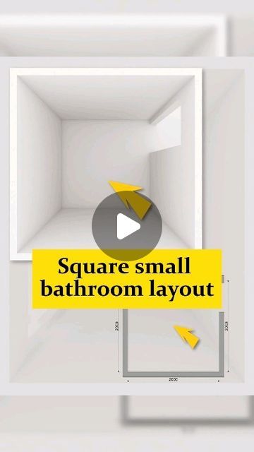 Bathroom Layout Plans, Shower And Bathtub, Square Bathroom, Bathroom Layout, Rain Shower, Home Reno, The Bathroom, Bathroom Interior, Hand Washing