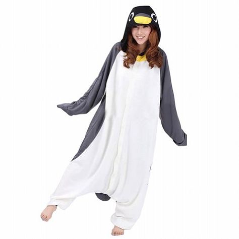 Ferrand Kigurumi Pajamas Unisex Adult Cosplay Costume Animal Pyjamas Grey Penguin M Ferrand,http://www.amazon.com/dp/B00DC5R5E4/ref=cm_sw_r_pi_dp_ZKZAsb1E35B25H2G Onesie Pajamas Women, Penguin Onesie, Cosplay Costumes For Men, Epic Clothes, Animal Cosplay, Onesie Costumes, Cute Onesies, Animal Onesie, Animal Pajamas