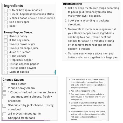 Applebees Honey Pepper Chicken Sauce, Applebees Honey Pepper Sauce, Honey Pepper Sauce Applebees, Honey Pepper Sauce, Honey Pepper Chicken, Applebees Copycat Recipes, Breaded Chicken Strips, Spiral Noodles, Mini Meals