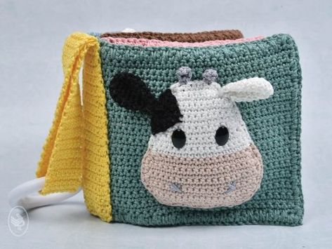 Buggyboekje Boerderijdieren | Durable Crochet Farm Animals, Baby Quiet Book, Crocheted Toys, Animals Farm, Quiet Book Patterns, Crochet Baby Toys, Crochet Gratis, Animal Book, Haken Baby