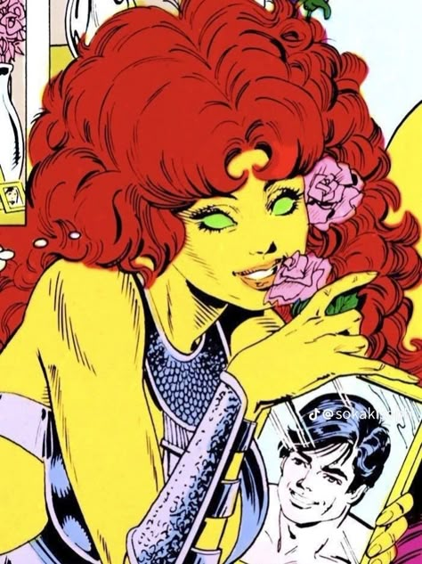 80s Starfire, Starfire Comics, Kory Anders, Nightwing And Starfire, Star Fire, Dc Women, Dc Characters, Cutest Thing Ever, Nightwing