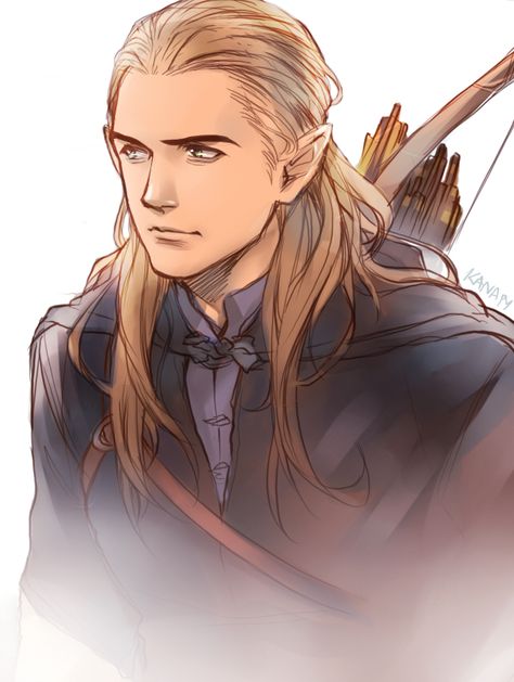 Legolas by kanapy-art.deviantart.com on @deviantART Luke Evans Bard, Orlando Bloom Legolas, Lotr Legolas, Legolas Greenleaf, Lord Of The Ring, Legolas And Thranduil, Tolkien Elves, Tolkien Art, Lotr Art