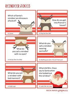 Christmas Lunchbox Jokes Printable, Elf On The Shelf Jokes Free Printable, Christmas Jokes For Kids Printable, Reindeer Jokes, Kids Christmas Jokes, Christmas Jokes For Kids, Christmas Riddles, Lunchbox Jokes, Christmas Meal