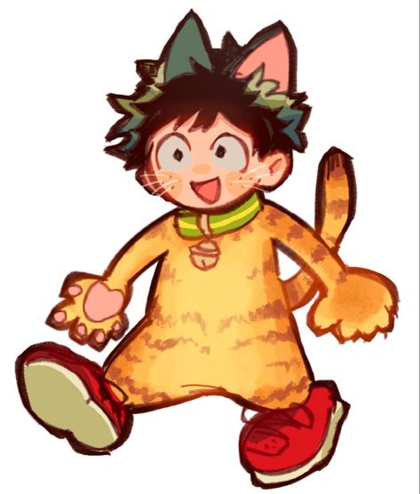 Cat Izuku, Filthy Frank Wallpaper, Chibi Cat, Villain Deku, Midoriya Izuku, Cat Icon, Buko No Hero Academia, Boku No Hero Academia Funny, Izu