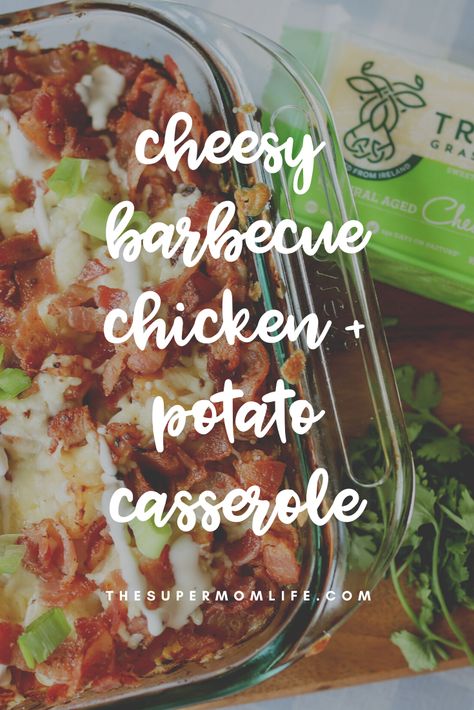 If you are a casserole lover, you'll love this cheesy barbecue chicken and potato casserole, packed with all of the flavors you love in a loaded baked potato. Chicken And Potato Casserole, Brunch Casseroles, Loaded Potato Casserole, Casseroles Recipes, Chicken Potato Casserole, Loaded Baked Potato Casserole, Chicken And Potato, Barbeque Chicken, Chicken Potato