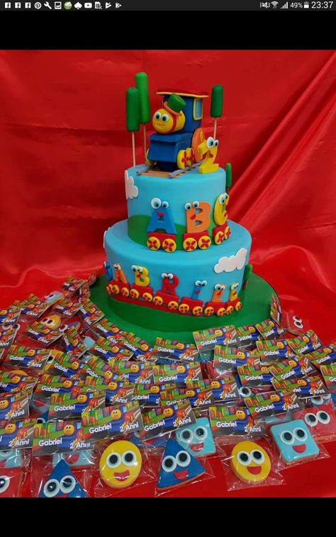 Bob The Train Birthday Party Ideas, Train Birthday Party Ideas, Bob The Train, First Birthday Theme Boy, Train Birthday Cake, Train Birthday Party, Train Cake, Train Theme, Trains Birthday Party