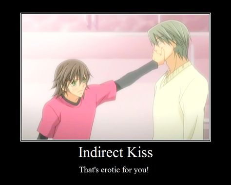 Indirect Kiss by AmuletJoker.deviantart.com on @deviantART Indirect Kiss, Junjo Romantica, Otaku Issues, Anime Universe, Sekaiichi Hatsukoi, Anime Kingdom, Makoto Tachibana, Love Stage, Odd Couples