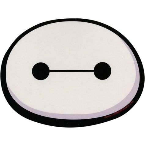 Disney Big Hero 6 Baymax Face Sticker | Hot Topic ❤ liked on Polyvore featuring fillers, disney and extra Big Hero 6 Stickers, Baymax Sticker, Baymax Party, Bay Max, Disney Big Hero 6, Disney Stickers, Disney Sticker, Face Stickers, Baymax