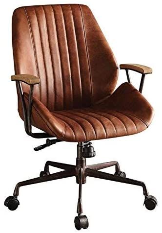 Executive Arm office chair Swivel Seat Adjustable Height with pneumatic lift Padded Back and Seat 5-Star base with casters Brown Leather Office, Brown Leather Office Chair, Adjustable Chairs, Leather Office, Swivel Office Chair, Conference Chairs, Leather Office Chair, Executive Office Chairs, Stylish Chairs