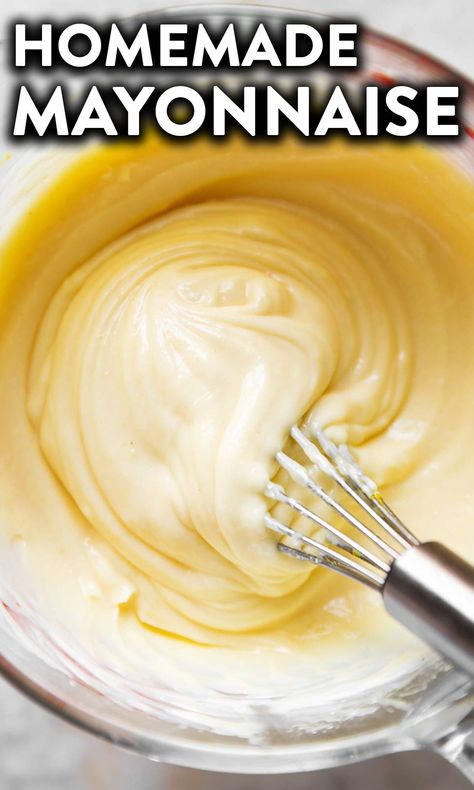 Sweet Mayonnaise Recipe, Mayonnaise Recipe Food Processor, Best Pasta Sauce Recipe, Mayonaise Recept, Make Mayonnaise, Best Sauce Recipe, Homemade Mayonnaise Recipe, How To Make Mayonnaise, Homemade Mayo