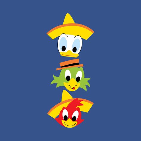 Check out this awesome 'The+Three+Caballeros' design on @TeePublic! Positivity Tattoos, The Three Caballeros, Disney T Shirts, Disney Parade, Three Caballeros, Enchanted Tiki Room, Crochet Disney, Duck Tales, Disney Addict