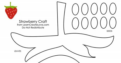 strawberry.pdf Strawberry Template Free Printable, Strawberry Template, Strawberry Craft, Strawberry Printable, Summer Boards, Strawberry Social, February Lesson Plan, Strawberry Crafts, February Lessons