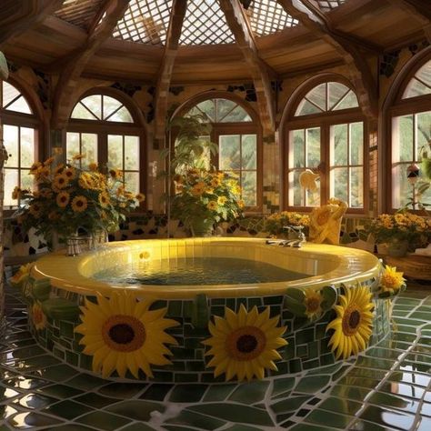 Bathtub Decor Ideas, Furniture Ideas Bedroom, Bedroom Wall Painting, Maximalism Interior, Bedroom Furniture Ideas, Sunflower House, Wallpapers Home, Home Quotes, Garden Tattoo