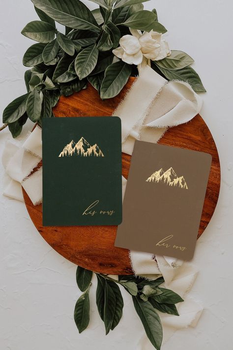 Gift For Bride And Groom, Vow Booklet, Wedding Vow Books, Vow Books, Wedding Vow, Marriage Vows, Wedding Albums, Vow Book, National Park Wedding