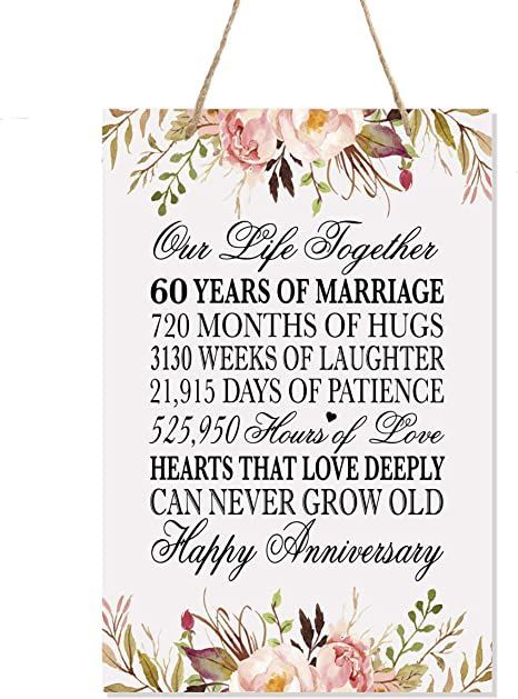 60th Birthday Greetings, Rope Sign, 60th Anniversary Parties, 65th Wedding Anniversary, 60th Anniversary Gifts, 60 Year Anniversary, Anniversary Crafts, 65th Anniversary, Anniversary Gifts For Parents