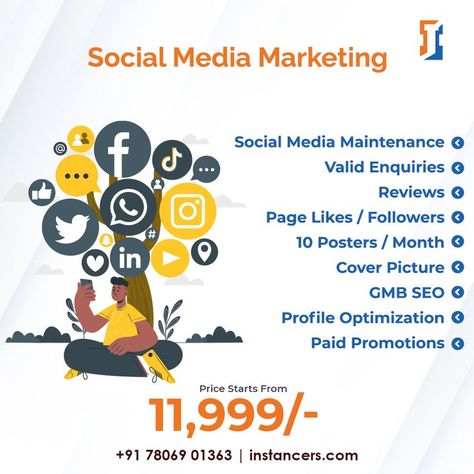 Mark your name in the top with advanced level of marketing…. Start your Social marketing package today for a best solution Contact: +91 7806901363 Web: www.instancers.com #marketing #pondy #seo #website #webdevelopment #socialmediamarketing #digital #socialmedia #InstancersTechnology #CreativeDigitalMarketing #DigitalMarketingAgency #Instancers #Puducherry Seo Website, Cover Pics, Social Marketing, Digital Marketing Agency, Marketing Agency, Web Development, Your Name, Social Media Marketing, Promotion