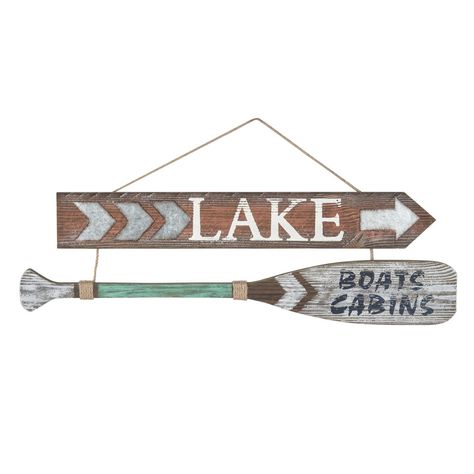 PRICES MAY VARY. DECORATE: Bring a touch of the coast to any room. Make any house or condo a beach house. SIZE: Item Measures L23. 25 x H0. 5 x W3. 375 QUALITY MATERIALS: Item is made of Wood USES: Makes a great decoration or the perfect gift! Arrow Wood Sign, Lake House Kitchen, Lake House Signs, House Address Sign, Cabin Signs, Lake Decor, White Lake, Lake Boat, Lake Signs