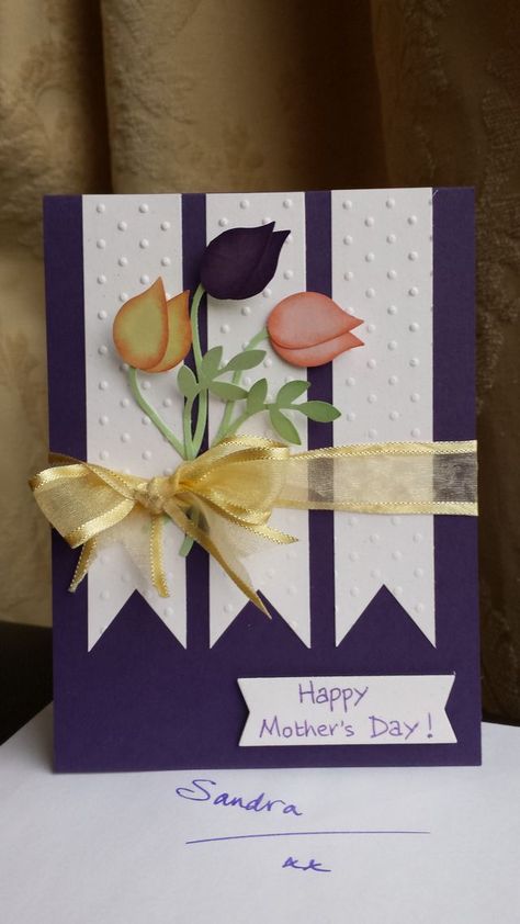 Nurses Week Quotes, Tulips Card, Week Quotes, Card Decoration, Spring Cards, Embossed Cards, Nurses Week, Birthday Cards Diy, Punch Cards