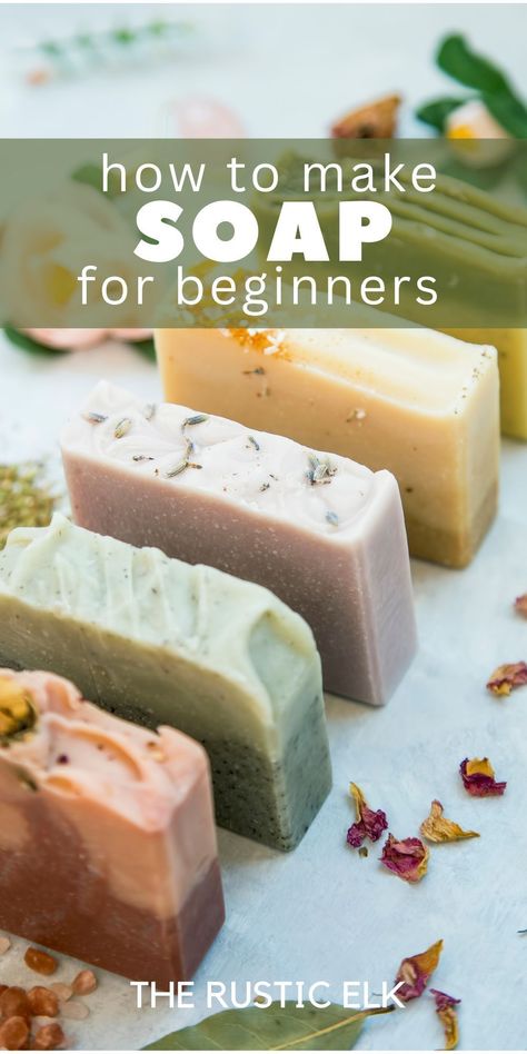 Natural Soaps Recipes, How To Make Soap, Homemade Soap Bars, Diy Soap Bars, Easy Soap Recipes, Diy Soap Recipe, Diy Soaps, Cold Process Soap Recipes, Handmade Soap Recipes